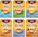 Yogi Tea Favorites Variety Pack - 16 Bags per Pack (6 Packs) - Organic Gift Box - Includes Sweet Tangerine Positive Energy, Honey Lavender Stress Relief, Bedtime & More