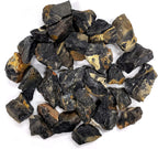 1/2 LB Black Onyx Stones - Bulk Black Onyx Crystal - Raw Natural Stones & Crystals - Fountain Rocks for Cabbing, Polishing, Wire Wrapping, Reiki, Chakra Crystal Healing