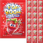 Tiltay Pop Boom – Strawberry Flavor Popping Candy 24 packs
