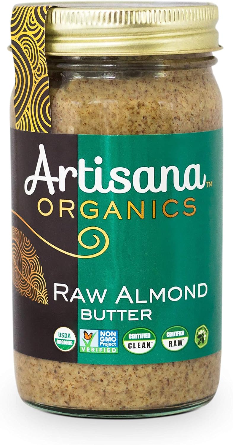 Artisana Organics Non GMO Raw Almond Butter, 14 oz (6 Pack)
