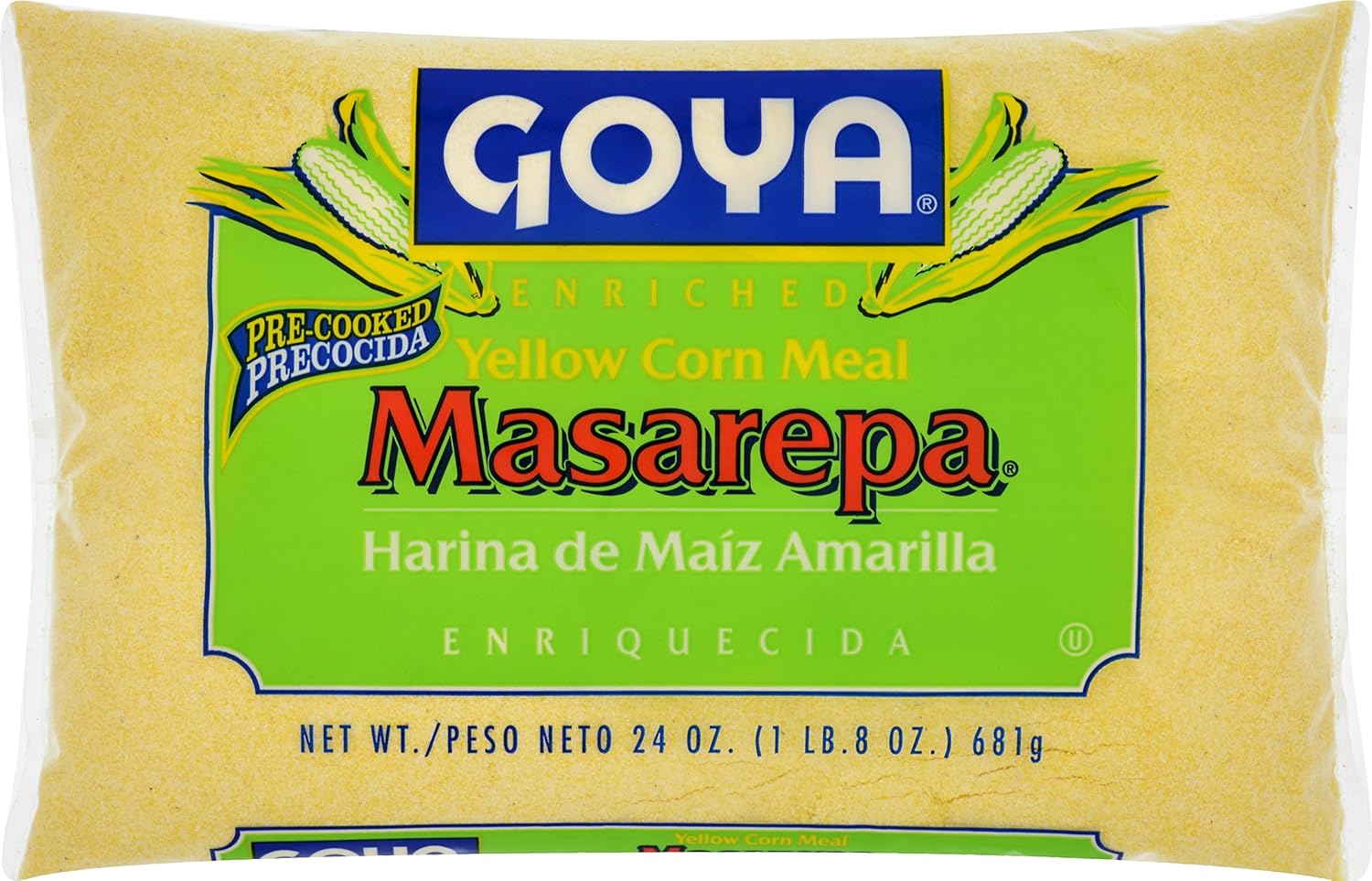 Goya Foods Masarepa Pre-Cooked Yellow Corn Meal, 24 Ounce