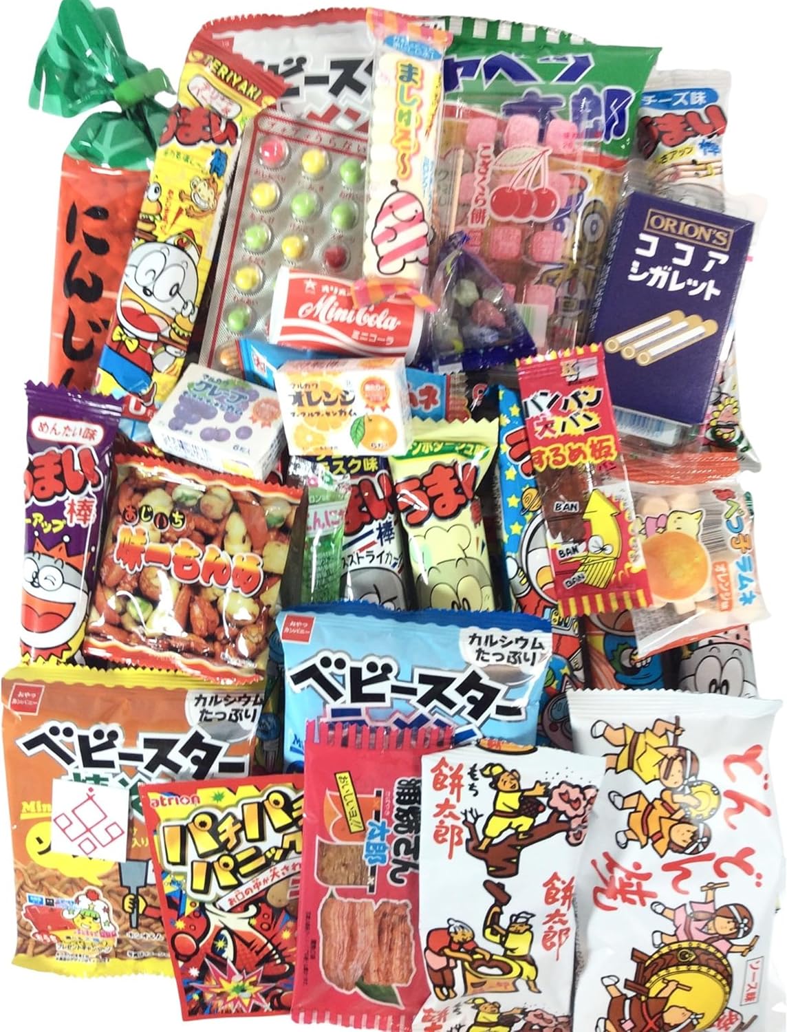 Kakun Japan Signature Japanese Candy Pack – Dagashi Dagashi Snacks, Imported from Japan, Individually Wrapped (40)