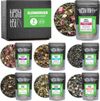 Tiesta Tea - 7 Green Teas Dry Flight Sampler, Loose Leaf, Medium Caffeine Hot & Iced Tea, Premium Green Tea Blends, 7 Resealable Sample Pouches