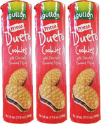 Gullon Dueto Cookies with Chocolate Flavored Filling (3 Pack, Total of 52.8oz)