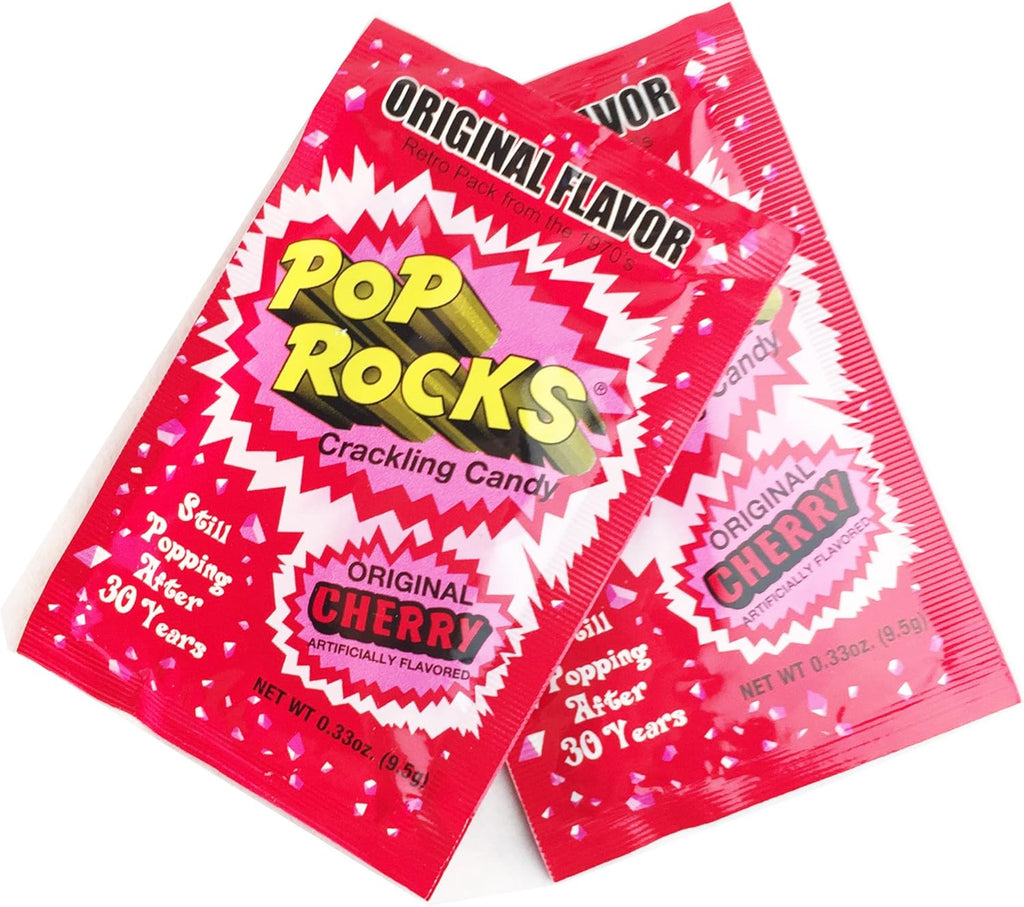 POP ROCKS Popping Candy, Cherry, 24 Count