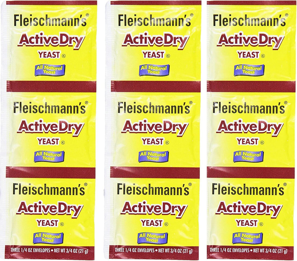 Fleischmann's Active Dry Yeast,0.25 Ounce, 9 Count