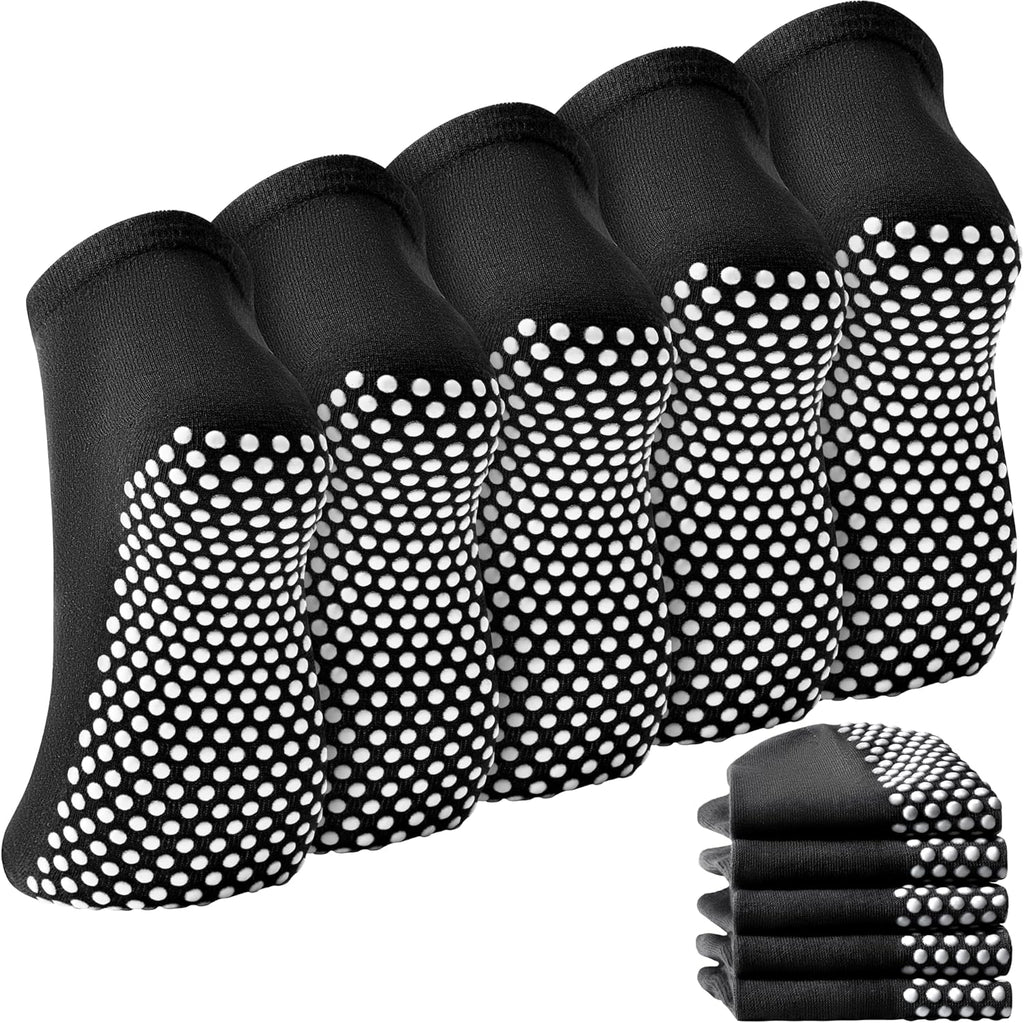 Grip Socks for Women & Men - Non Slip Pilates Yoga Socks with Grippers Hospital Slipper Socks for Barre Elderly