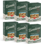 Bionaturae Penne Rigate Pasta Noodles - Gluten Free Pasta Organic, Rice & Lentil Pasta, Kosher Certified, High Protein, Non-GMO, USDA Certified, Gluten Free Pastas, Crafted in Italy - 12 Oz, 6 Pack