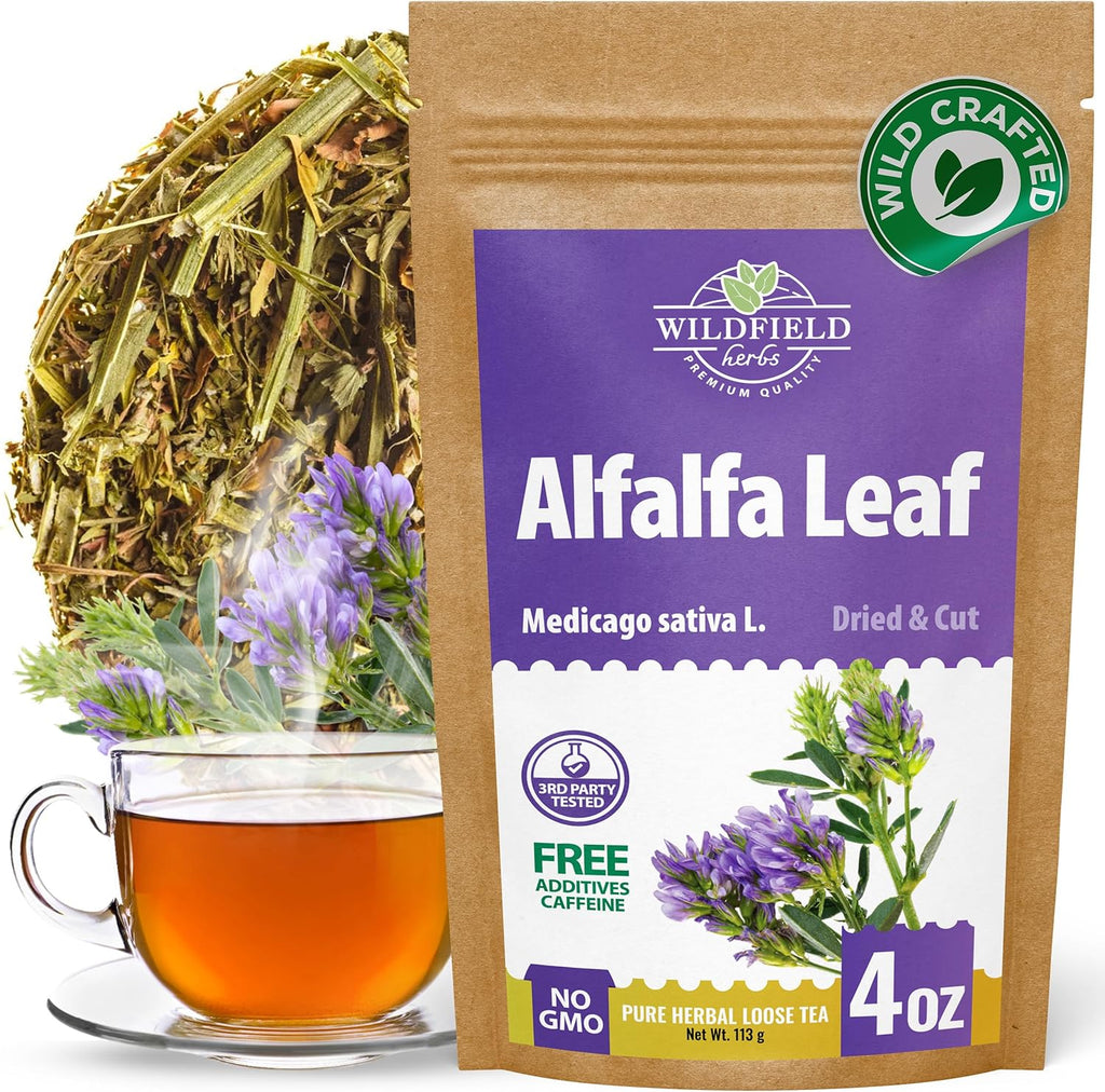 4 oz Alfalfa Leaf Alfalfa Herb Tea (Medicago Sativa) - 113g Tea Bags Herbal