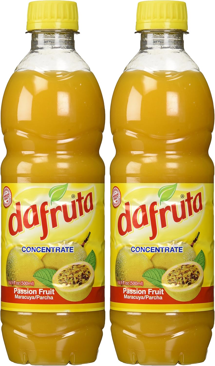 Dafruta Passion Fruit Juice Concentrate - 16.9 FL.Oz | Suco Concentrado de Maracujá Dafruta - 500ml - (PACK OF 02)
