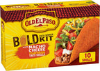 Old El Paso Bold Taco Dinner Kit with Nacho Cheese Flavored Stand 'N Stuff Taco Shells, Taco Sauce, and Seasoning Mix, 10 Ct, 9.5 oz