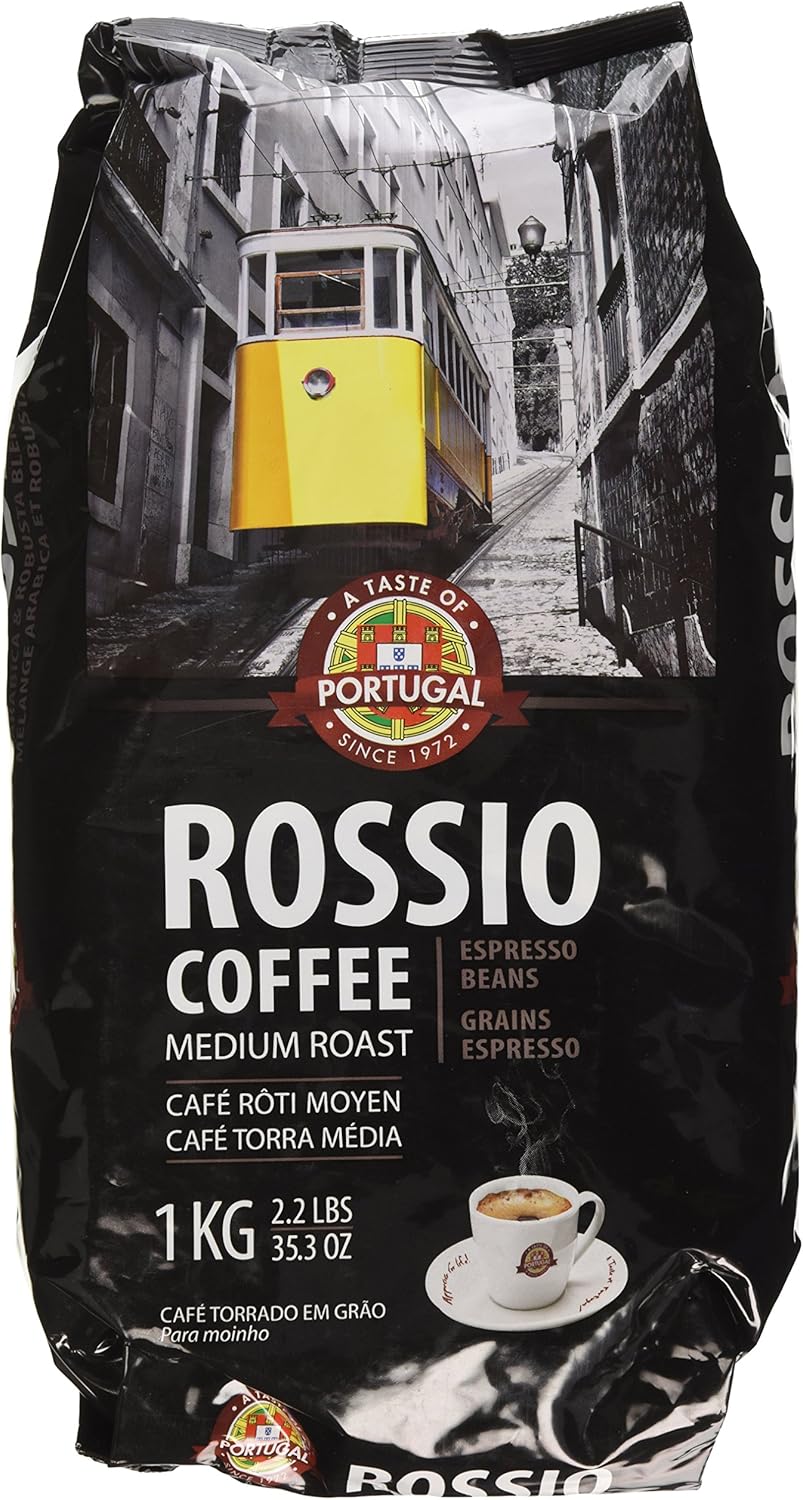 Taste of Portugal Rossio Whole Coffee Beans | Portuguese Medium-Roast Espresso Beans | 2.2lb bag