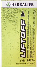 Herbalife Liftoff ! Lemon-Lime Blast - 10 PK - An Energy Drink Tablet That Provides A Mind And Body Boost