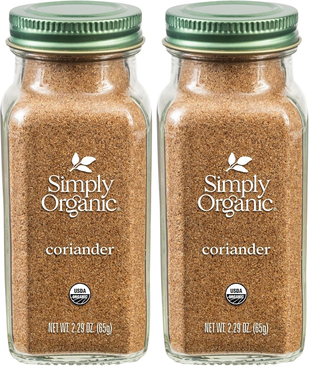 Simply Organic Ground Coriander Seed, Rich, Warm Earthy Yet Fruity Flavor, Bright Aroma, Slight Citrus Undertones, 2.29 Ounce (Pack of 2)