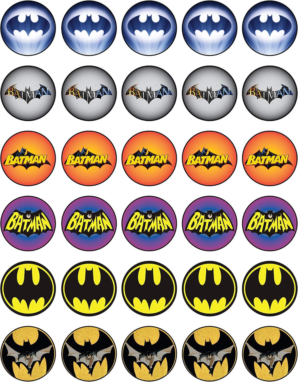 30 x Edible Cupcake Toppers – Knight of Shadows Hero Collection of Edible Cake Decorations |Edible Wafer Sheet