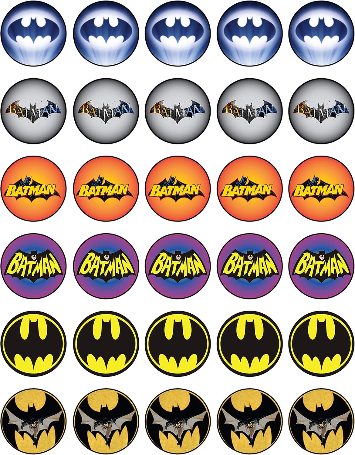 30 x Edible Cupcake Toppers – Knight of Shadows Hero Collection of Edible Cake Decorations |Edible Wafer Sheet