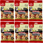 Walkers Nonsuch Nutty Brazil Toffees Bag 5.29 Oz (Pack of 6) – British Candy with Brazil Nuts, Individually Wrapped Butter Toffee Candy, English Toffee Sweets & Gourmet Food Gifts from UK