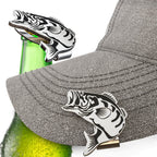 Bass Fish Hat Clip Bottle Opener - Angler's Delight Cap Accessory - Perfect for Fishing Adventures and Gifts