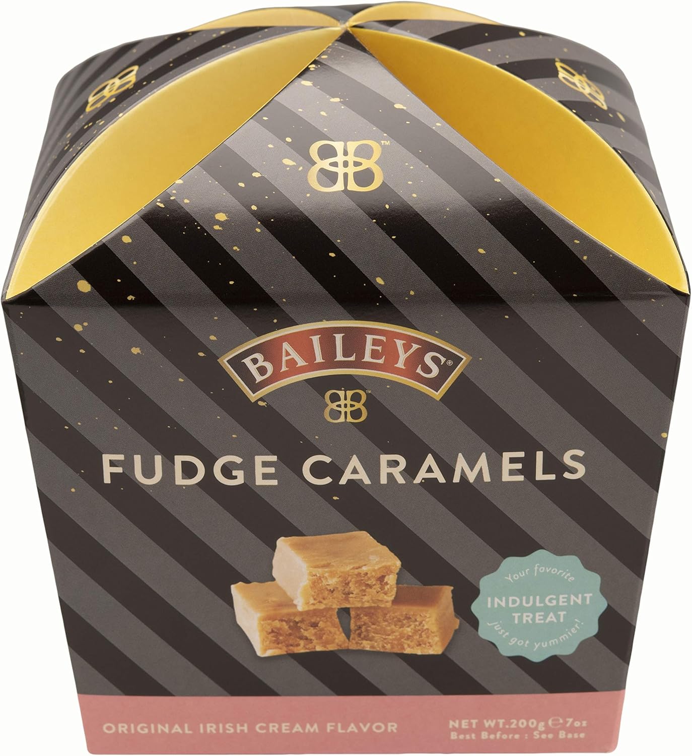 Gardiners of Scotland Handmade Fudge, Baileys Fudge Caramels 7 Ounce Folded Carton