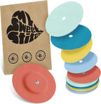 MySweetStitch - 10-Pack Freestyle Libre 1/2 Sensor Covers Waterproof with Ventilation Hole Round Pastel - Lasts up to 14 Days, sweatproof Adhesive Patches pre-Cut & Full Cover Made in Germany