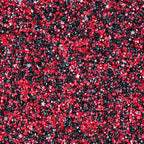 Halloween Sanding Sugar Edible Stars Glitter Mix, Red & Black Sugar Sprinkles for Cake Decorating, Sparkling Sanding Sugar for Cupcake Toppers Cookie Decorations for Party Celebrations 3.5oz