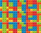 Colorful Blocks Edible Cake Boarder Strips- 3 Strips