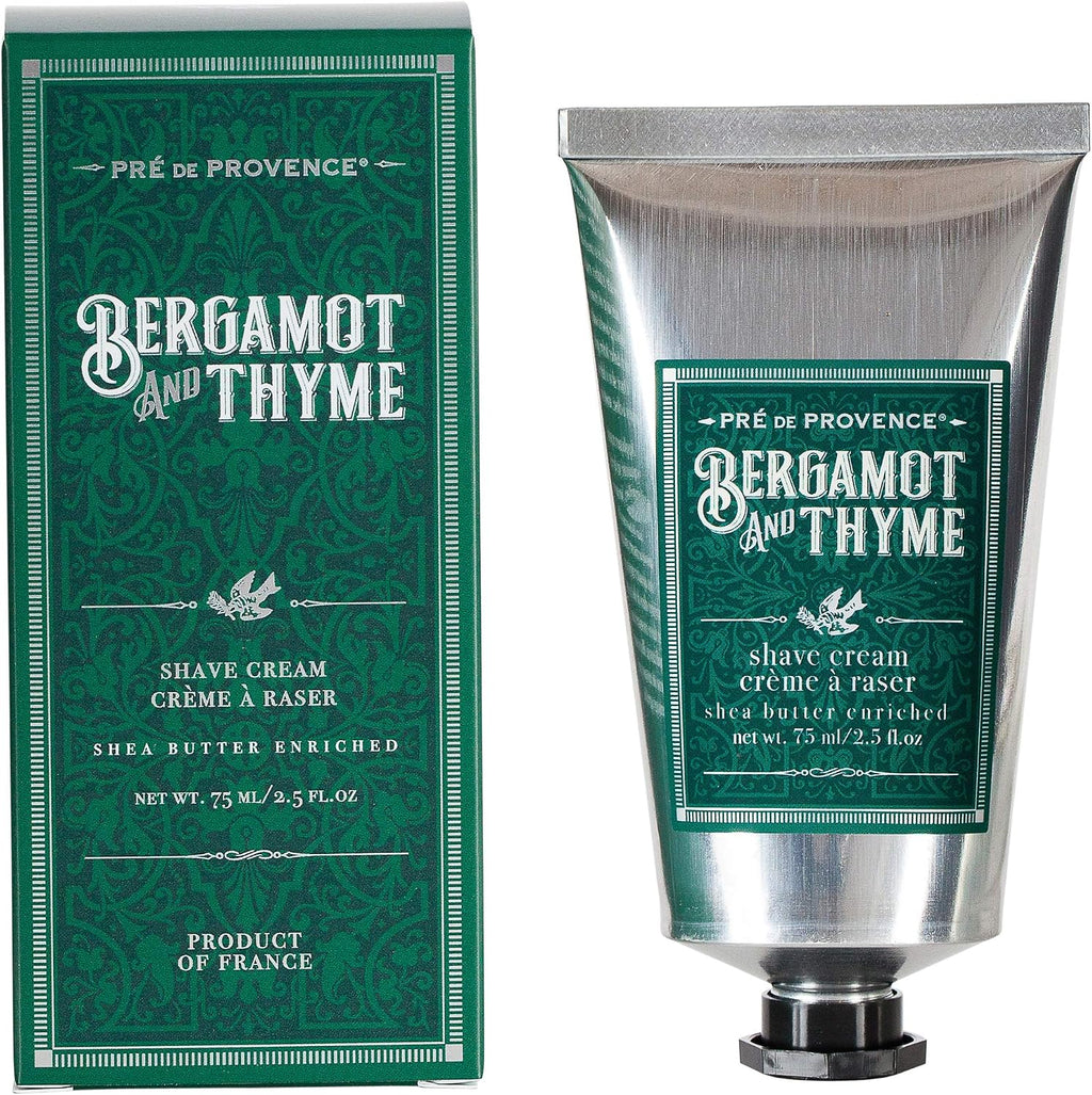 Pre de Provence Bergamot & Thyme Men's Fragrance Collection, Shave Cream, 75 ML