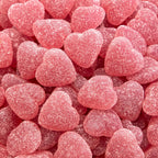 Cherry Jelly Hearts | 1-Pound Bag | Sour Candy | Dye Free Candy Hearts | Classic Gelatin Free Cherry Treats for Gifting, Buffets, Snacking & Dessert Topping