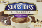 Swiss Miss, Simply Cocoa, Dark Chocolate, Hot Cocoa Mix, 8 Count, 7.68oz Box (Pack of 3)