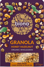 Biona Organic Honey Hazel Crunchy Granola - No added sugar 375g-4 Pack