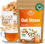50 Bags Oatstraw Tea Oat Straw Herb Tea (Avena Sativa L.) - 50 Count 1.5g Bags Oat Straw Loose Leaf Herb Hierba De Paja De Avena
