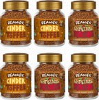 Beanies Festive Favourites Flavoured Instant Coffee Variety Pack 300g (6 x 50g Jars) – Includes Cinder Toffee & Christmas Pudding - Sugar Free, Low Calorie, Vegan & Gluten Free