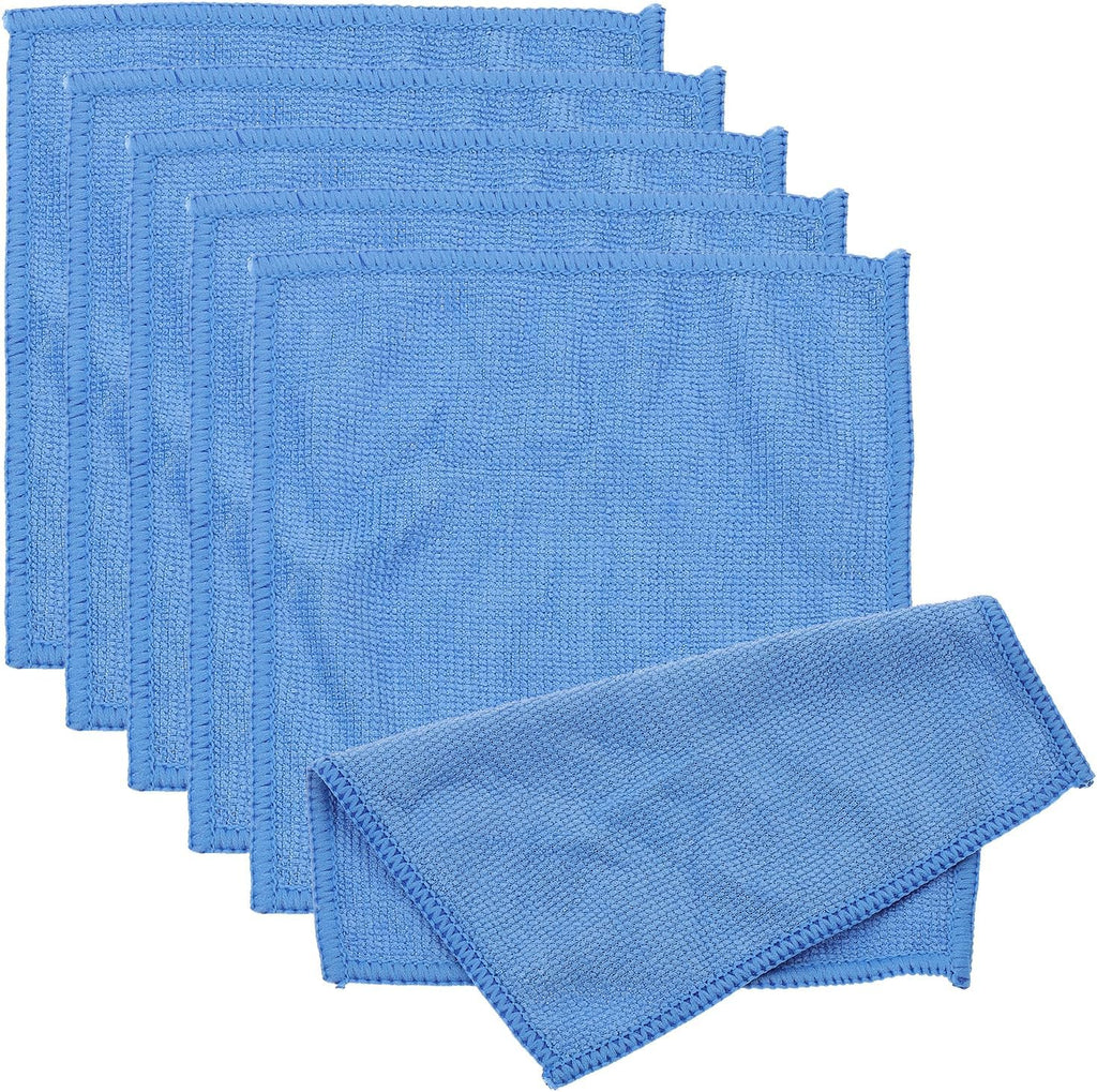 PATIKIL Glasses Cleaning Cloth 5.91" x 5.91", 6 Pcs Microfiber Eyeglasses Cleaner Cloths Soft Absorbent Rags for Camera Len Eyeglass Screens Phones Smart Devices, Blue