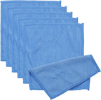 PATIKIL Glasses Cleaning Cloth 5.91" x 5.91", 6 Pcs Microfiber Eyeglasses Cleaner Cloths Soft Absorbent Rags for Camera Len Eyeglass Screens Phones Smart Devices, Blue