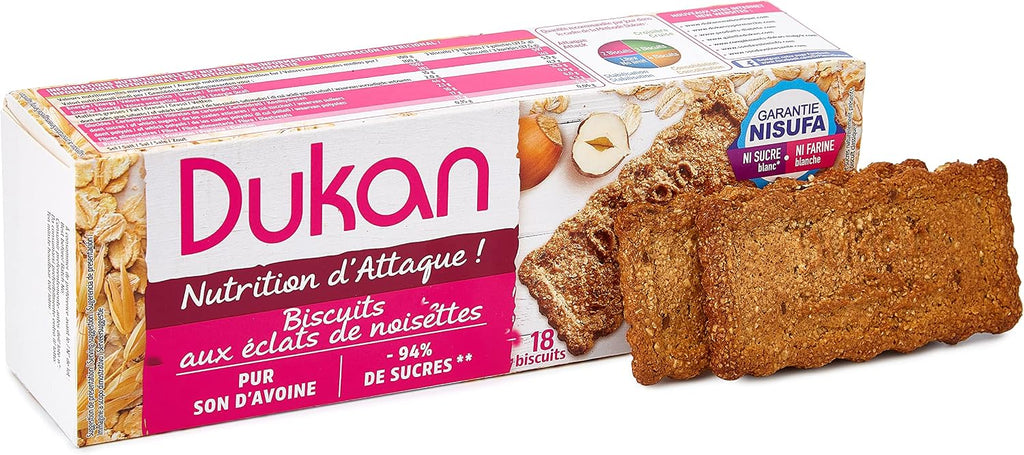 Dukan Diet Oat Bran Cookies, Hazelnut, 7.9 Ounce