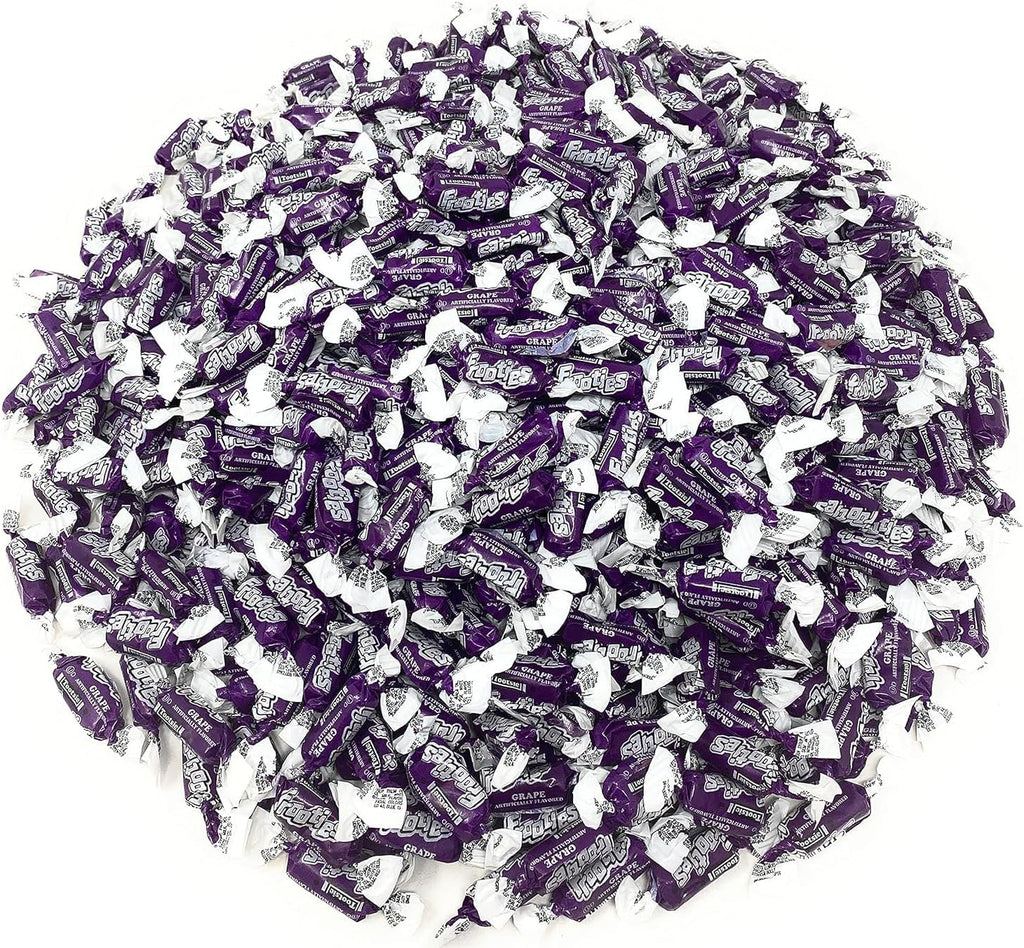 Grape Tootsie Roll Frooties Chewy Candy With Bold Juicy Grape Flavor 85+ Pieces Individually Wrapped In Resealable Assortit Bag, 1.5 Lb (24-Oz) Made In USA