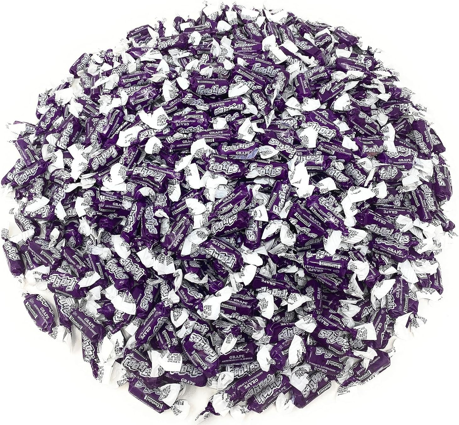 Grape Tootsie Roll Frooties Chewy Candy With Bold Juicy Grape Flavor 85+ Pieces Individually Wrapped In Resealable Assortit Bag, 1.5 Lb (24-Oz) Made In USA