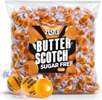 Sugar Free Butterscotch Hard Candy 1 lb. Bag – Individually Wrapped Old-Fashioned Butterscotch Candy with Smooth Buttery Flavor, Classic Nostalgic Hard Candy for Party Favors Office Treats & Everyday Snacking