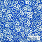 Burleigh 20 Luxury Paper Cocktail Napkins- Calico (Blue)