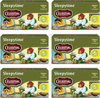 Celestial Seasonings Sleepytime Herbal Tea, Caffeine Free, 20 Tea Bags Box (Pack of 6)