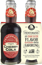 Fentimans Sparkling Cherry Cola - Cherry Soda, Soft Drink, Craft Soda Pop, All Natural Ingredients, No Artificial Colors or Flavors, Botanically Brewed - 9.3 Fl Oz (Pack of 4)