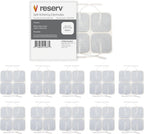 reserv 2" x 2" Premium Re-Usable Self Adhesive Electrode Pads for TENS/EMS Unit, Fabric Backed Pads with Premium Gel (Latex Free) (1 Pack (40 electrodes)
