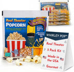 Wabash Valley Farms Real Theatre Popcorn Packs — Gourmet Kernel Kit for Popcorn Machines, Stovetop Poppers, and At-Home Movie Night Snacking — Perfect for Use with The Original Whirley Pop — 5 Pack