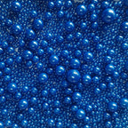 Sentovac Edible Royal Blue Pearl Sugar Sprinkles 4.23oz/ 120g Edible Candy Pearls for Decorating | Edible Cake Cupcake Sprinkles for Christmas | Cake Topper Decorations