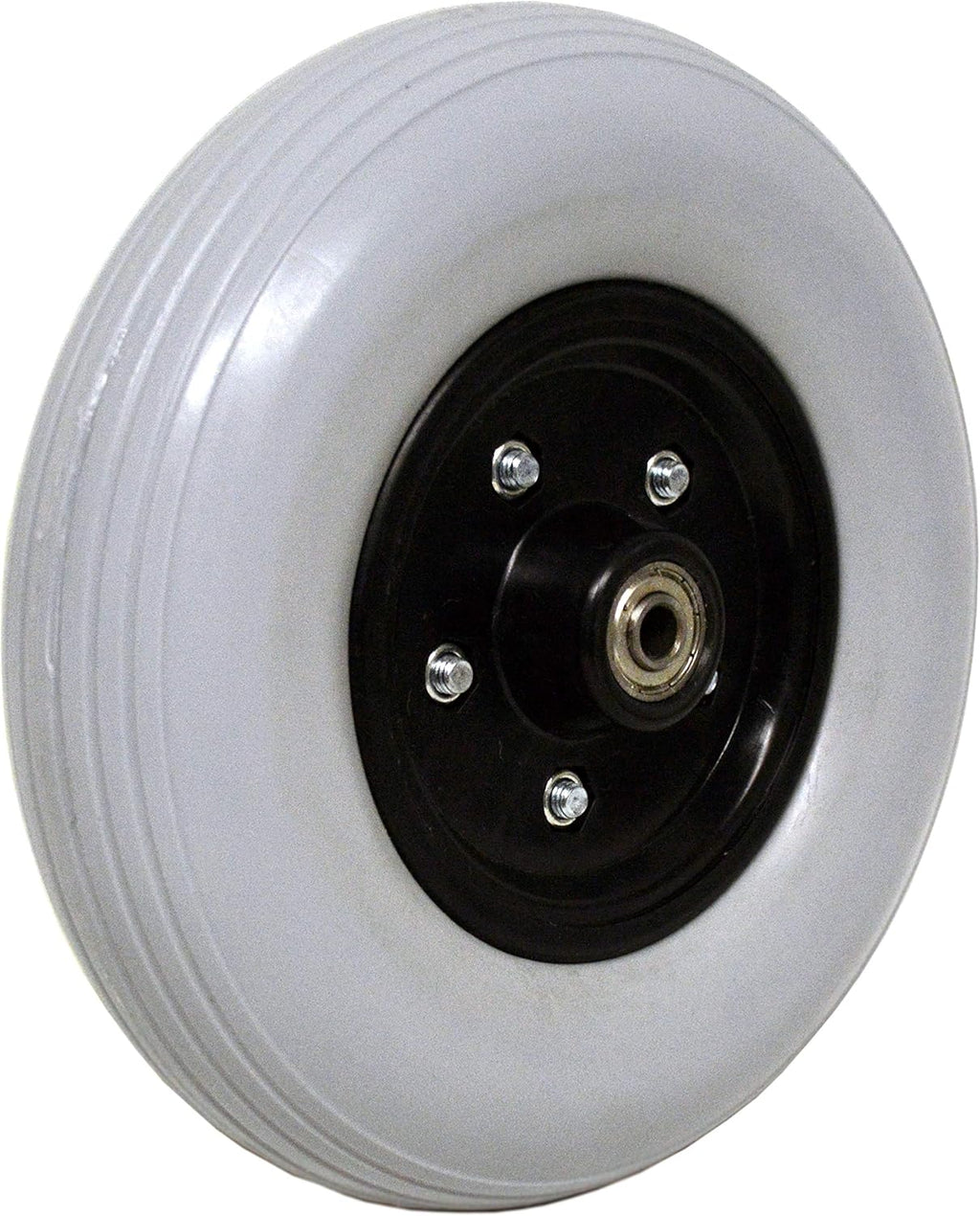 8" x 2" (200x50) Heavy Duty Wheel (Each) for Jazzy, Pride, Jet Power and Many Other Standard Wheelchairs. Firm Tread for Easier Rolling (Grey). 5/16" (8 mm) Bearing, 2-3/8" (60 mm) Hub Width