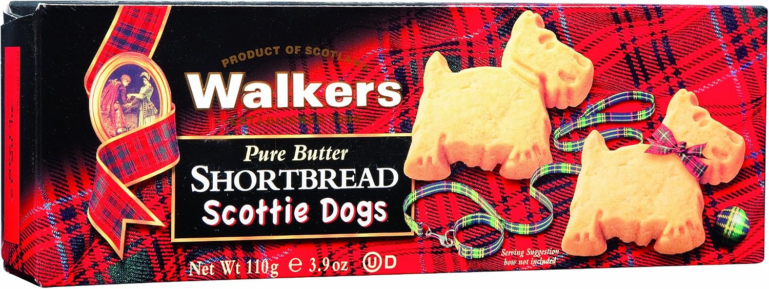 Walkers Shortbread Shortbread Scottie Dogs, 3.9-oz. (Pack of 12)