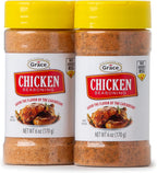 Grace Chicken Seasoning 6oz - 2 Pack Bottles Jamaican Chicken Seasoning for Grilling - Caribbean Poultry Seasonings and Spices for Cooking, Grilling, Meat, BBQ, All-Natural