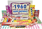 RETRO CANDY YUM ~ 1960 66th Birthday Gift Box Nostalgic Candy Mix from Childhood for 66 Year Old Man or Woman Born 1960 Jr
