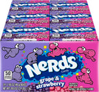 Nerds Candy, Grape & Strawberry, 1.65 Ounce Treat-Size Theater Candy Boxes (Pack of 24)