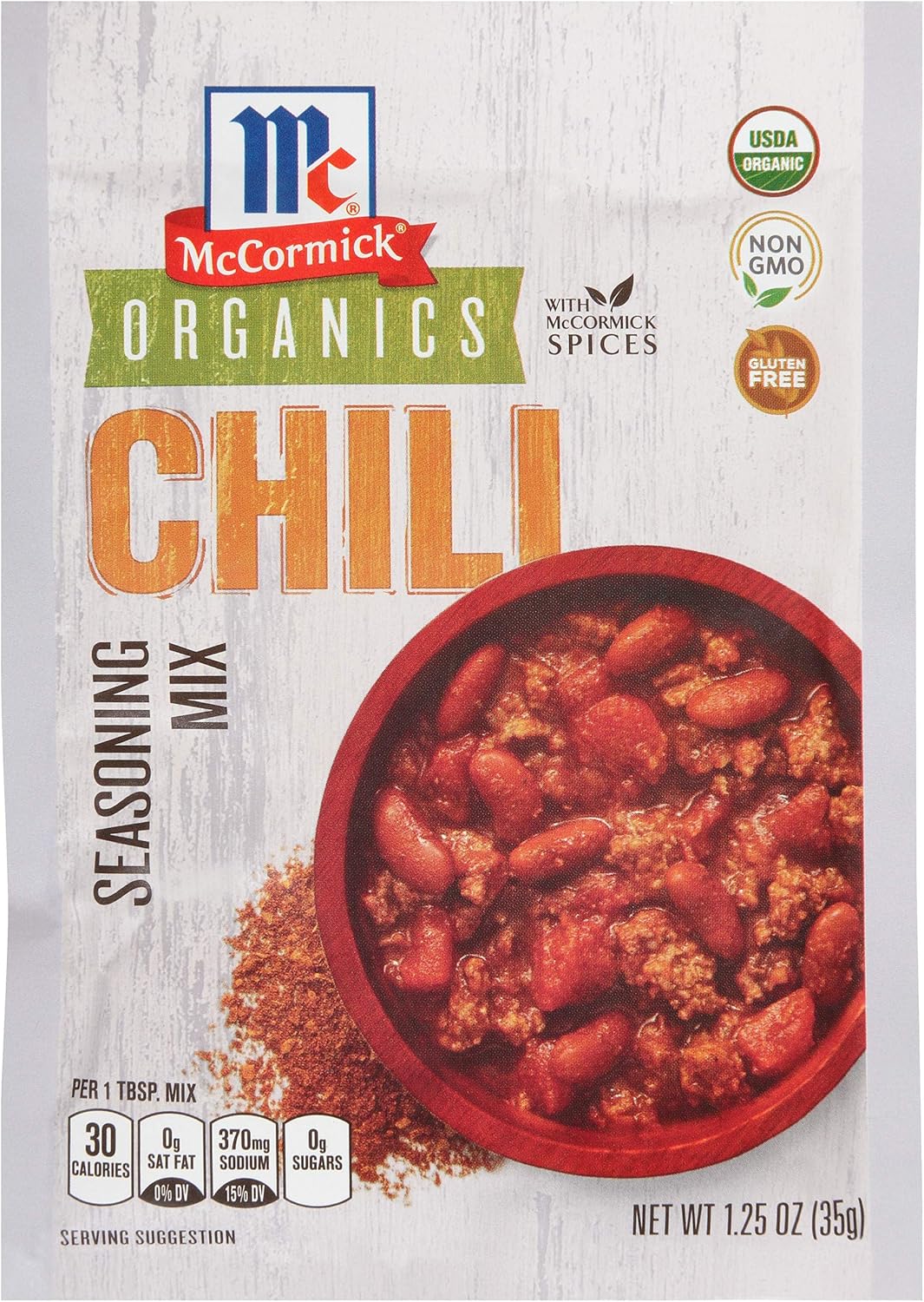 McCormick Organics Chili Seasoning Mix, 1.25 oz